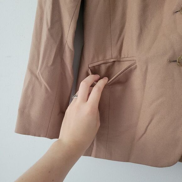 Pendleton Woollen Mills Tan Camel Wool Blazer Jacket 10 - Picture 2 of 10